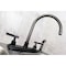 Kingston Brass NS8790DKLSP Water Onyx Centerset Kitchen Faucet, Black Stainless Steel NS8790DKLSP - alternate 6